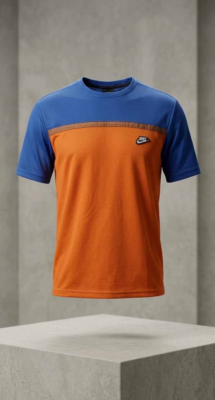 Men's Color-Block Performance Mesh T-Shirt