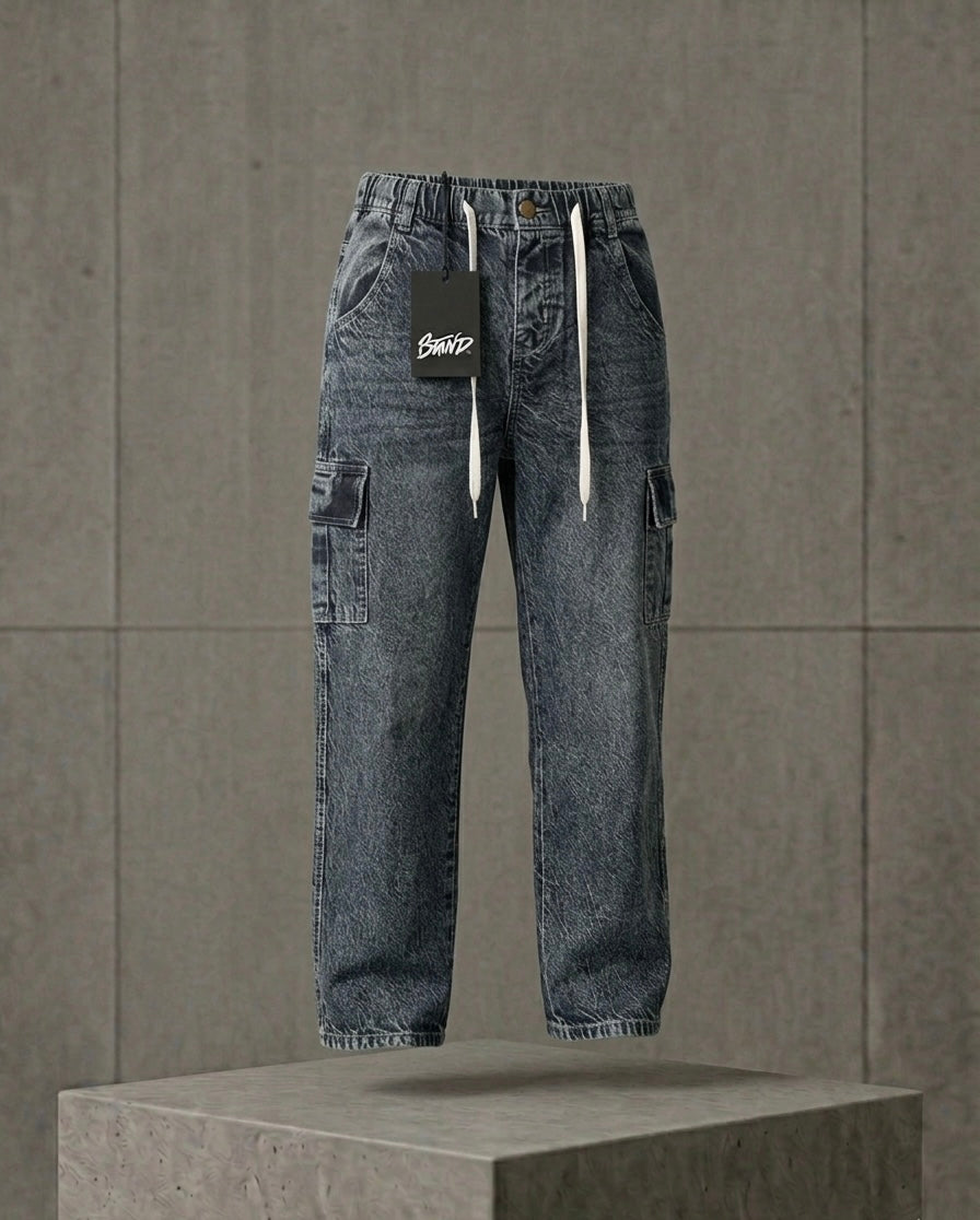 Premium Baggy Denim Cargo