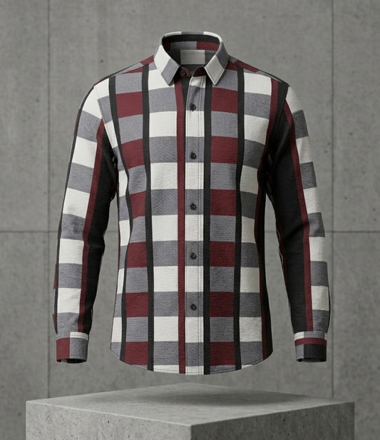 Classic Multi-Color Checkered Button-Down Shirt