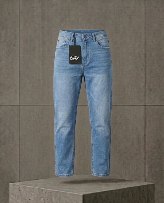Premium Light-Wash Classic Jeans