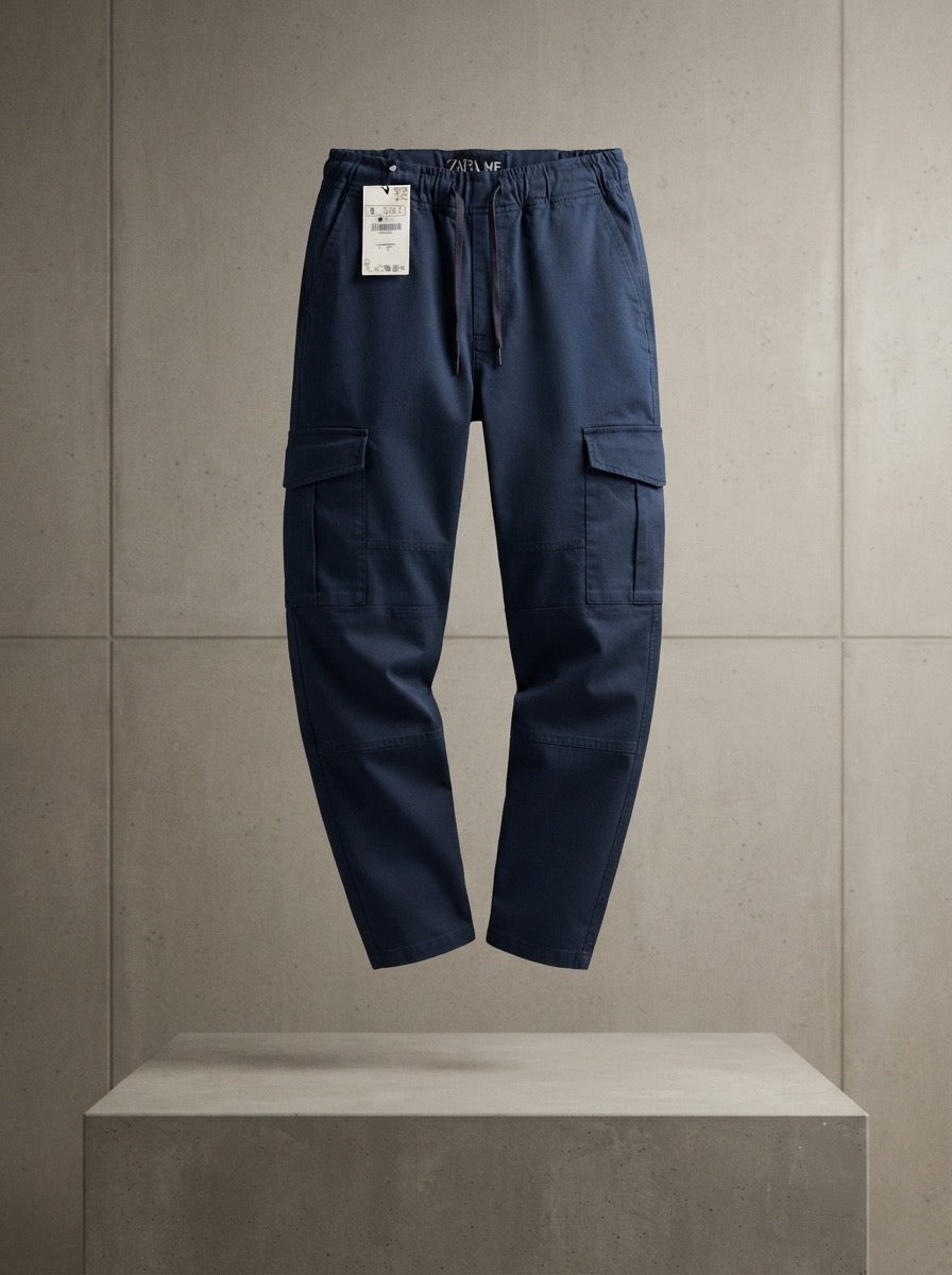 Sage  Tactical Cargo Trousers – Slim Straight Fit