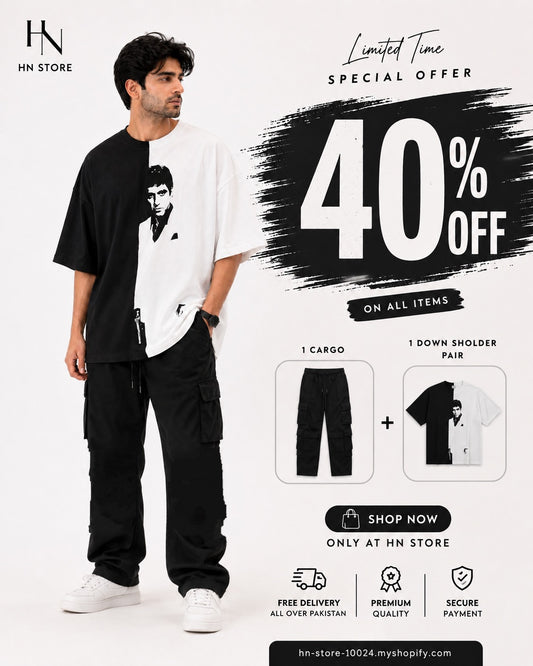 Men's T-Shirt & Trouser Combo Set