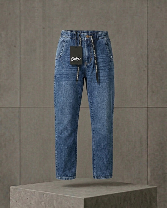 Premium Fit Denim Jeans - Blue Wash