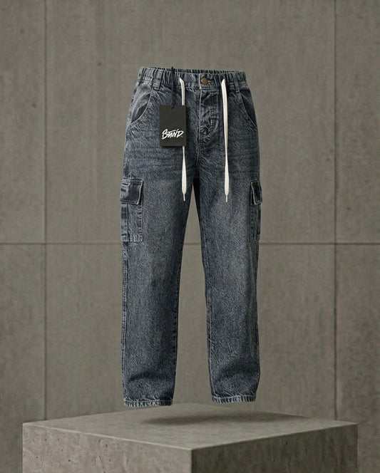 Premium Baggy Denim Cargo